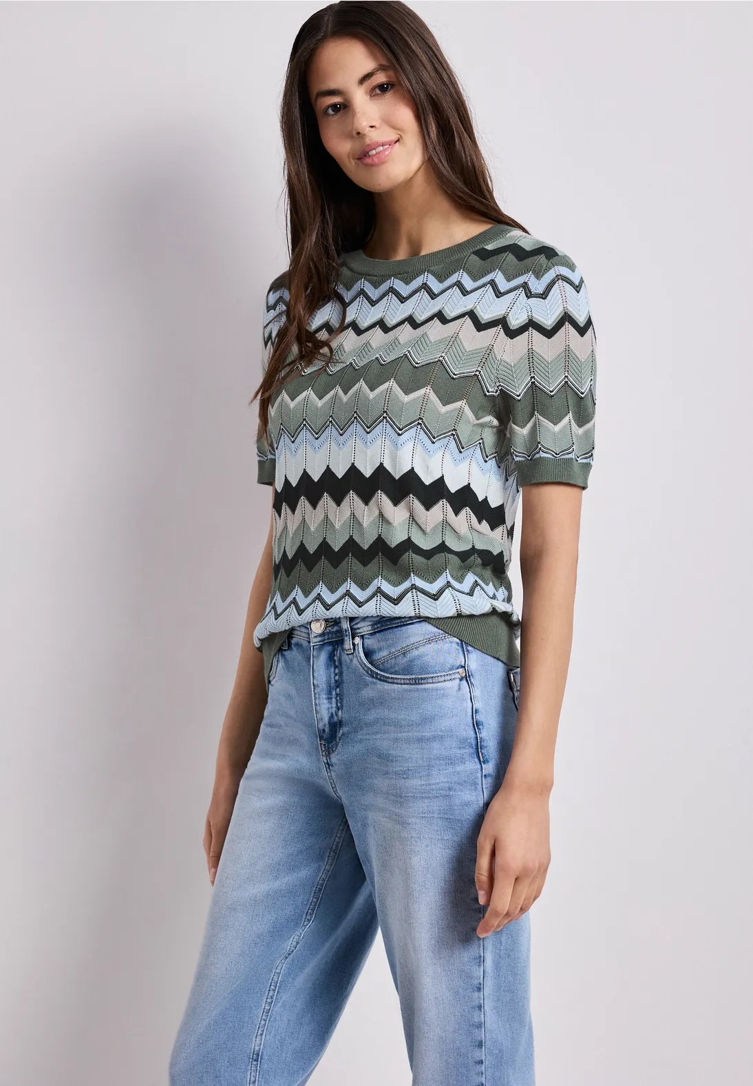 Multicolor Zig-Zag Sweater - Street One