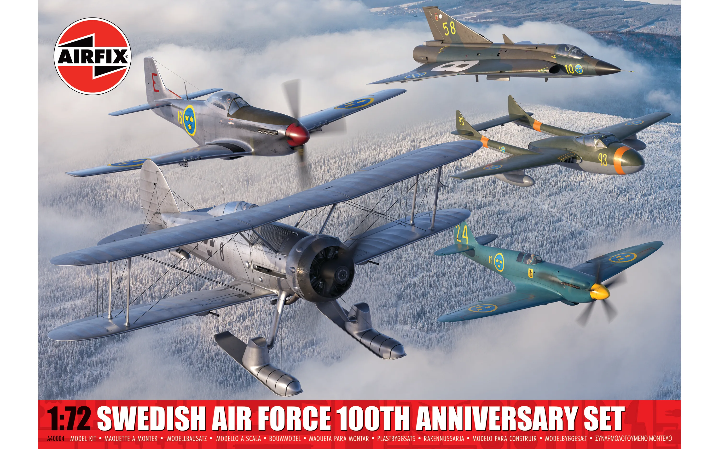 Svenska Flygvapnet 100 år 'Jubileumsset' 1/72