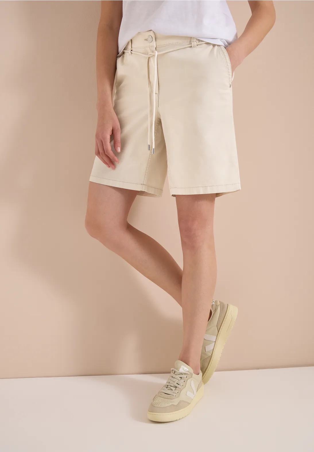 Neele Shorts - Pearl Beige - Cecil - 3