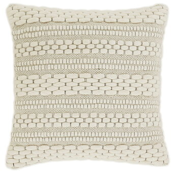 Modern Pillowcase White Stones 50x50cm