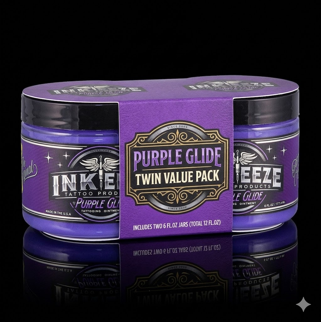 Ink Eeze Purple Glide Tattoo Ointment 2-pack