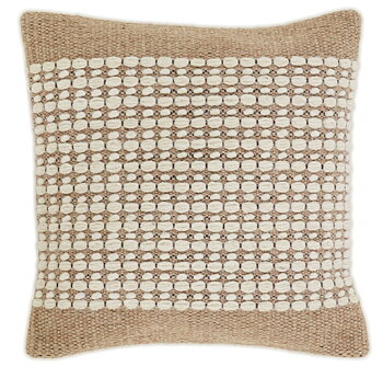 Modern Pillowcase Brun-beige Vit 50x50cm