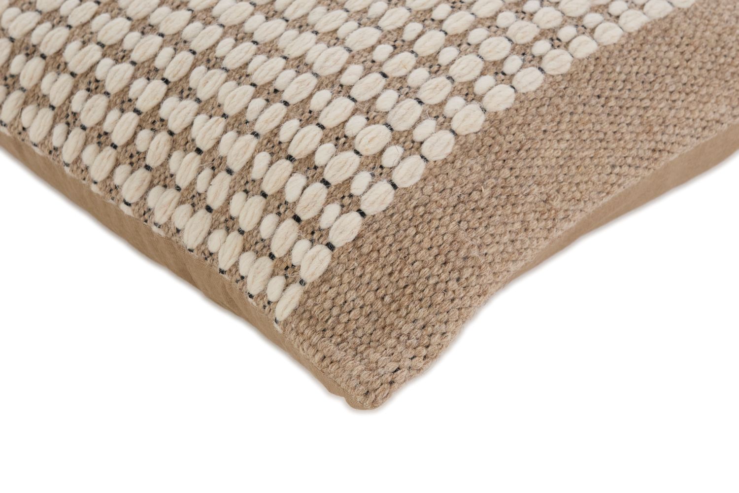 Modern Pillowcase Brun-beige Vit 50x50cm - 2