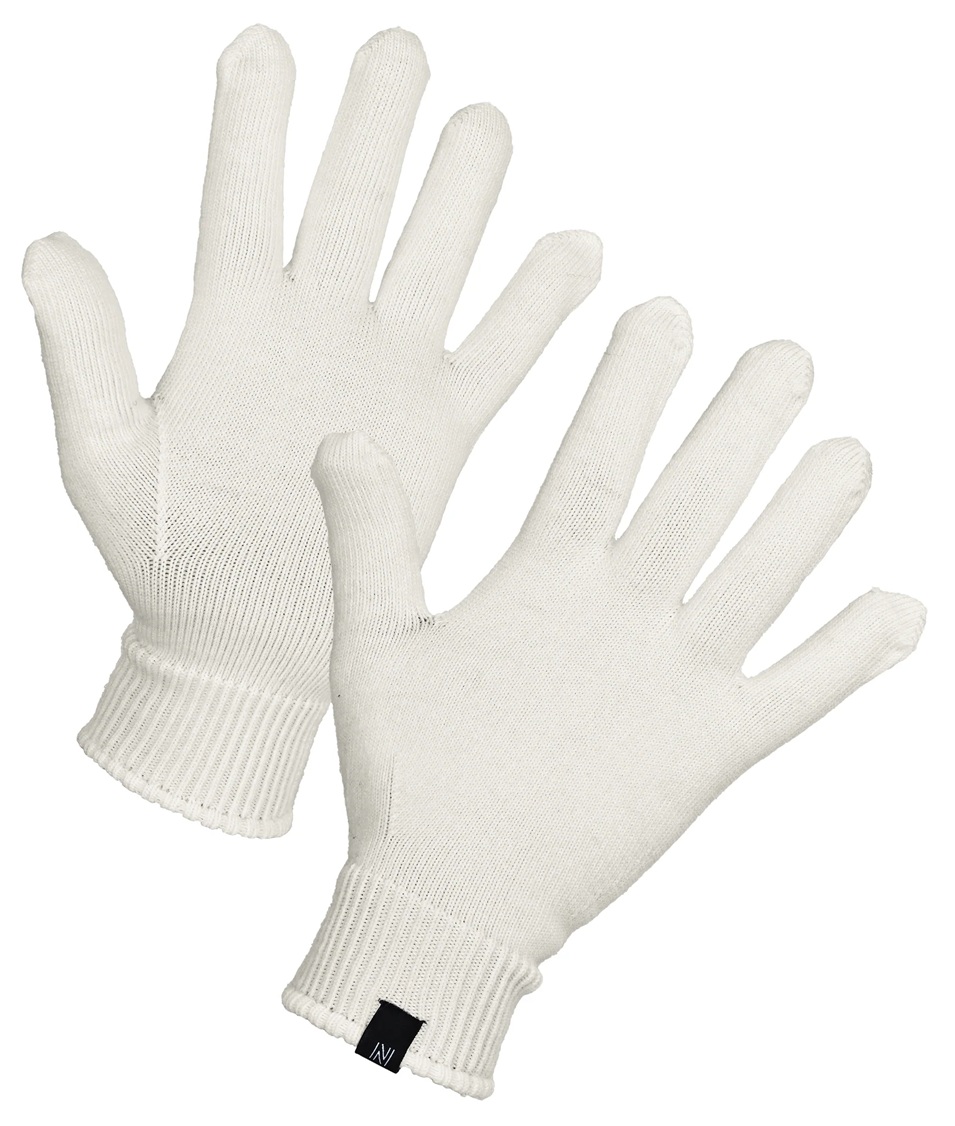 Norfolk Fingervantar Merinoull Vit