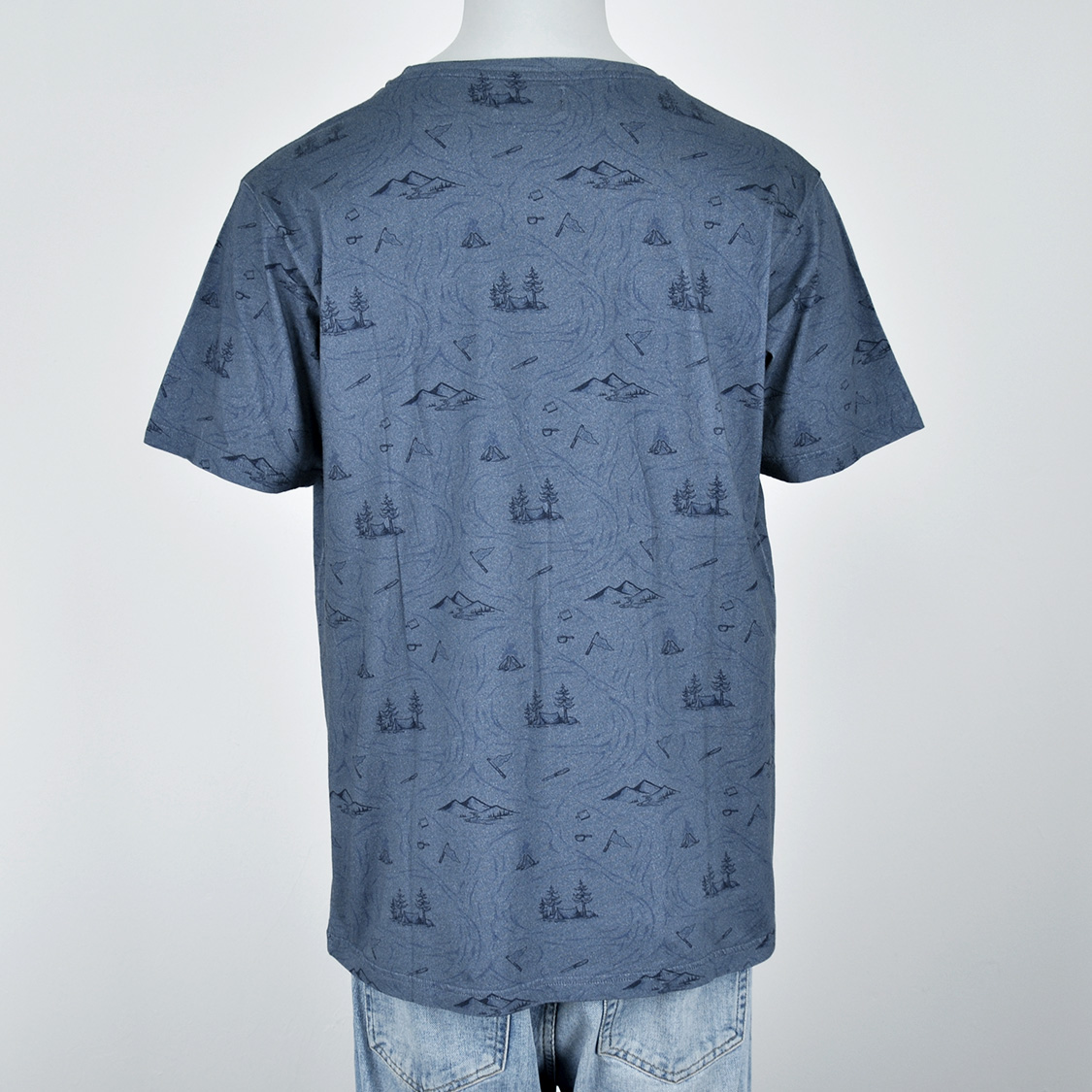 SQRTN - Great Norrland T-shirt Stream Indigo Blue - 2