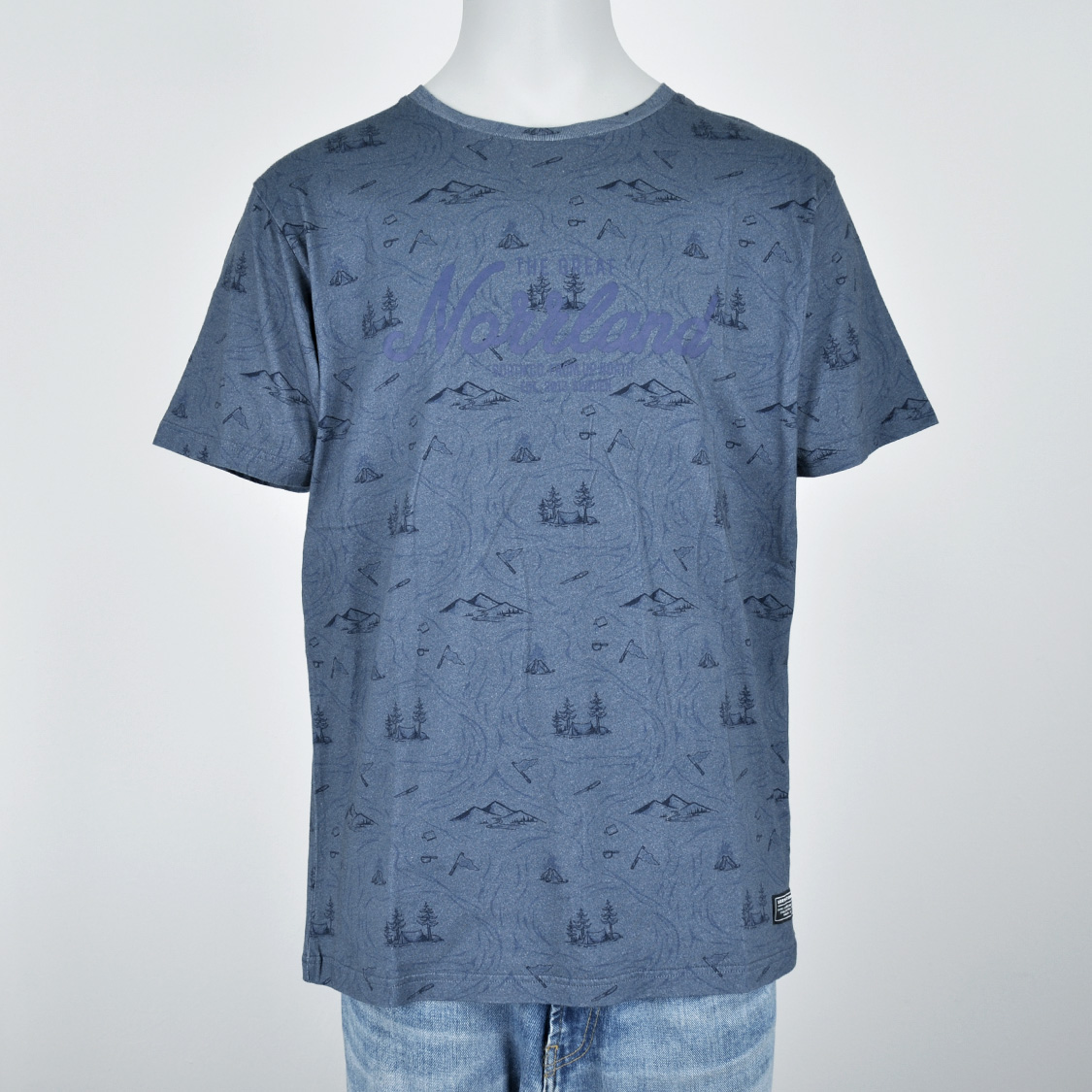 SQRTN - Great Norrland T-shirt Stream Indigo Blue