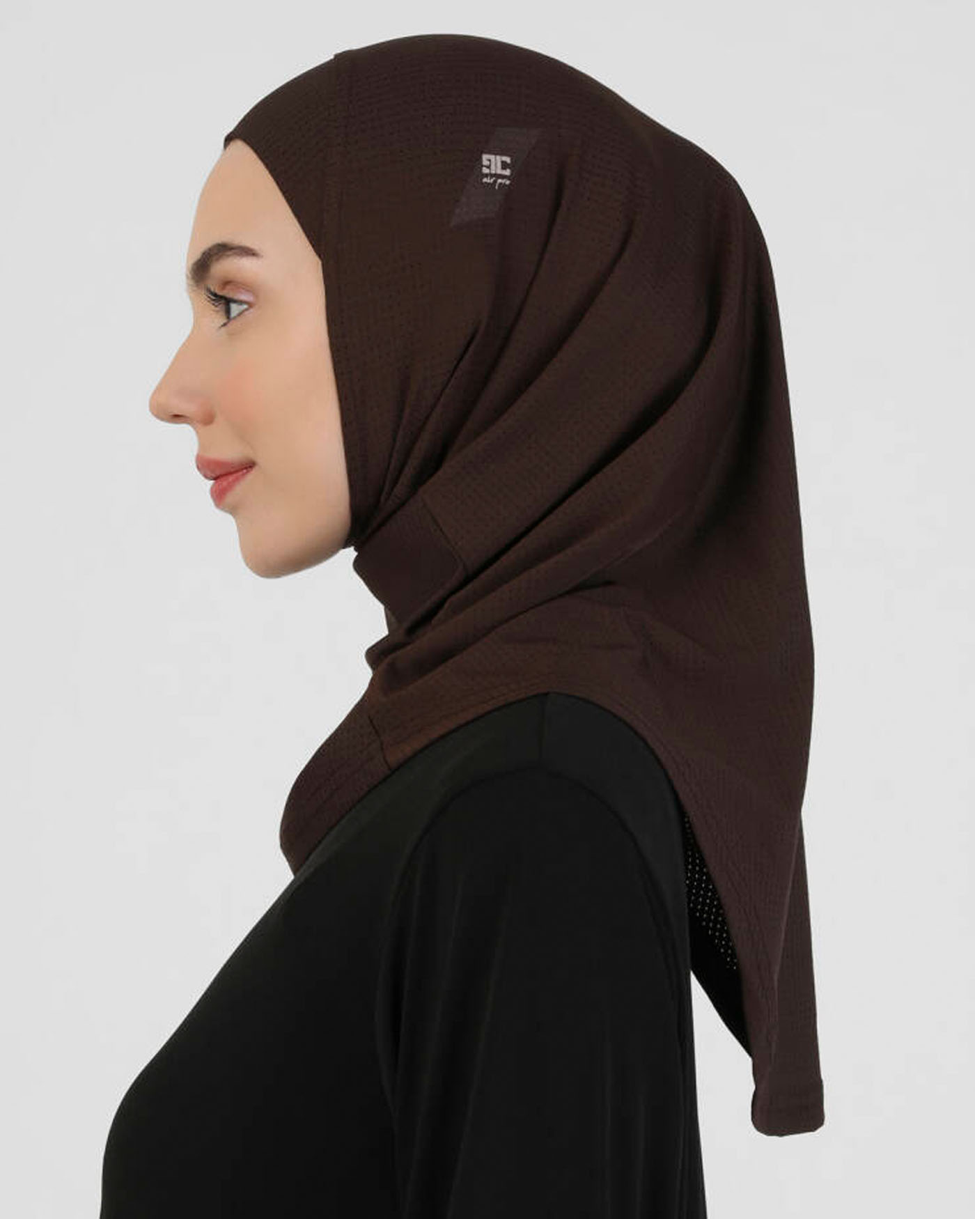 Sport Hijab - Airflow  - Dark Brown - 3
