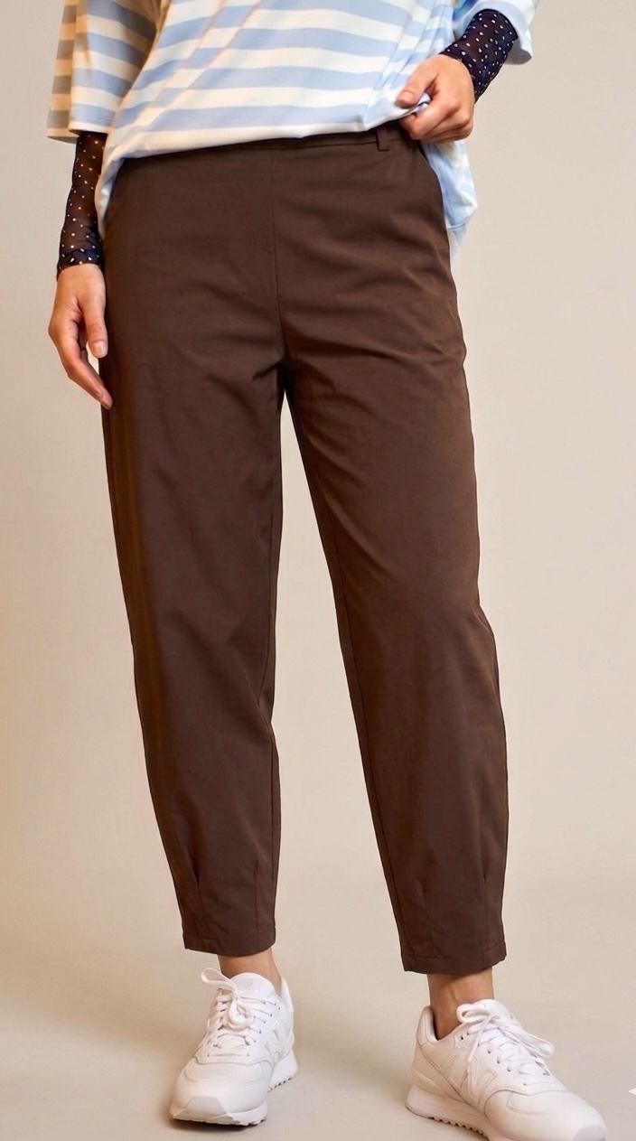 BEATE barrel pants - Mocca - 5