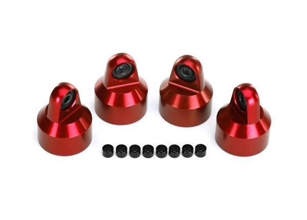 Traxxas Stötdämpartopp Alu Röd (för GTX #7761,7861) (4)