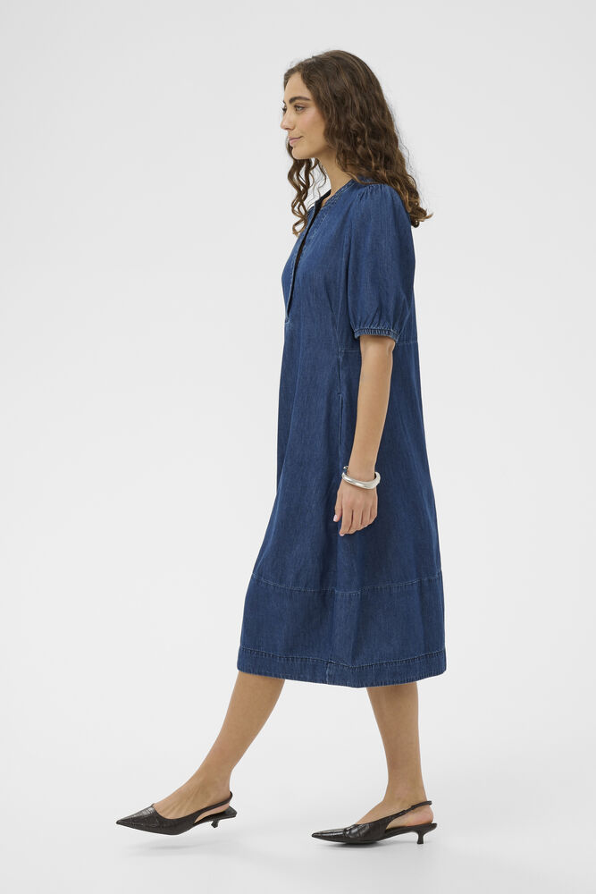 CUmona Arpa short sleeve  Dress Dark Blue Wash  Jeansklänning