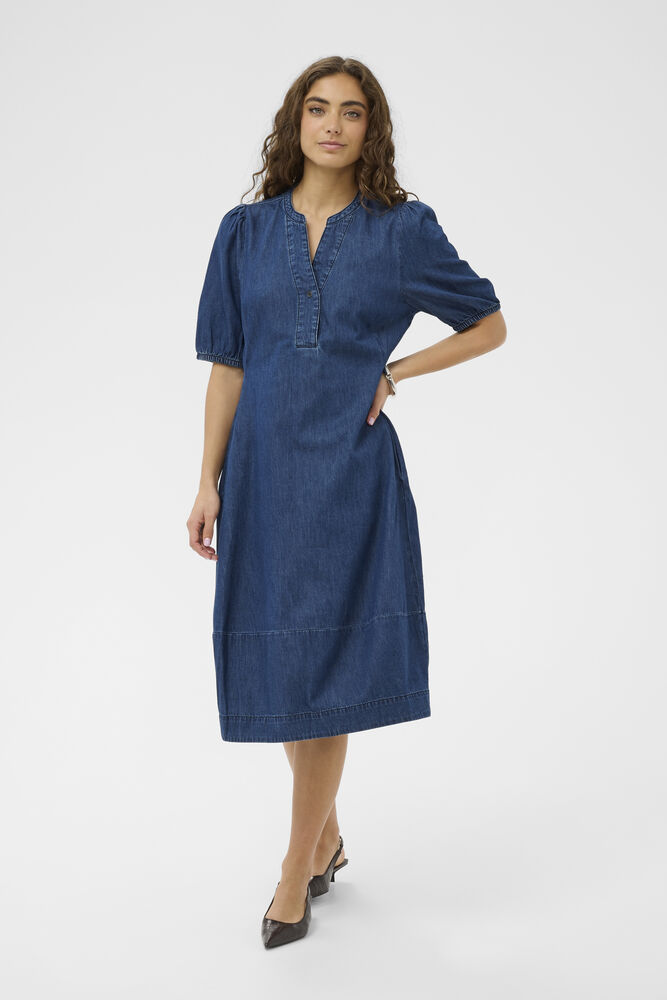 CUmona Arpa short sleeve  Dress Dark Blue Wash  Jeansklänning