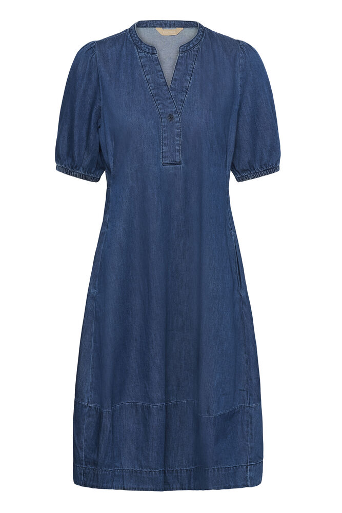 CUmona Arpa short sleeve  Dress Dark Blue Wash  Jeansklänning - 4
