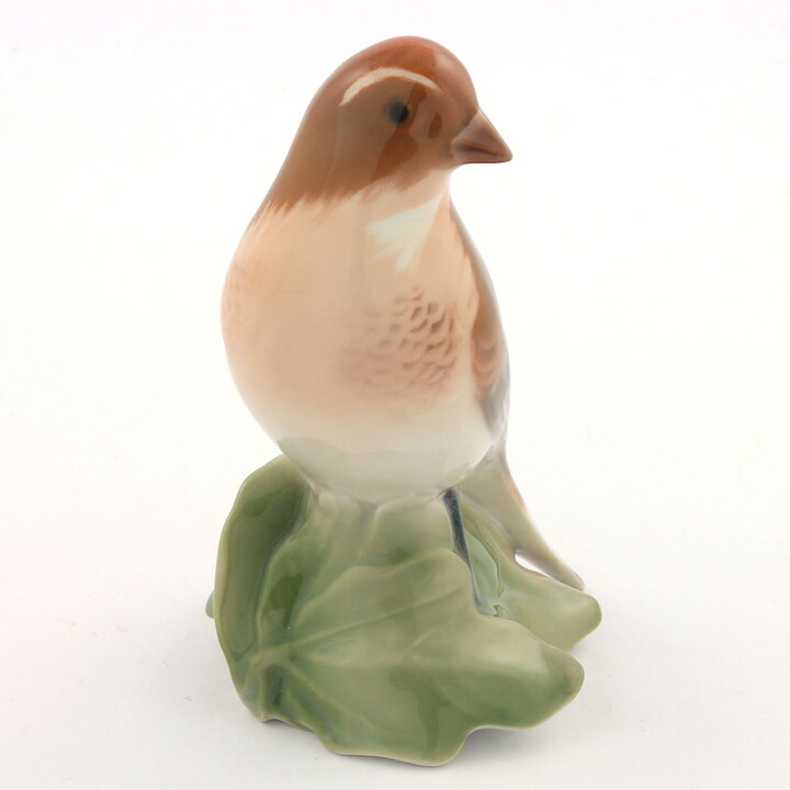 Francis Valdemar Platen-Hallermundt (20th Century) Common Linnet Bird 11 cm #2020