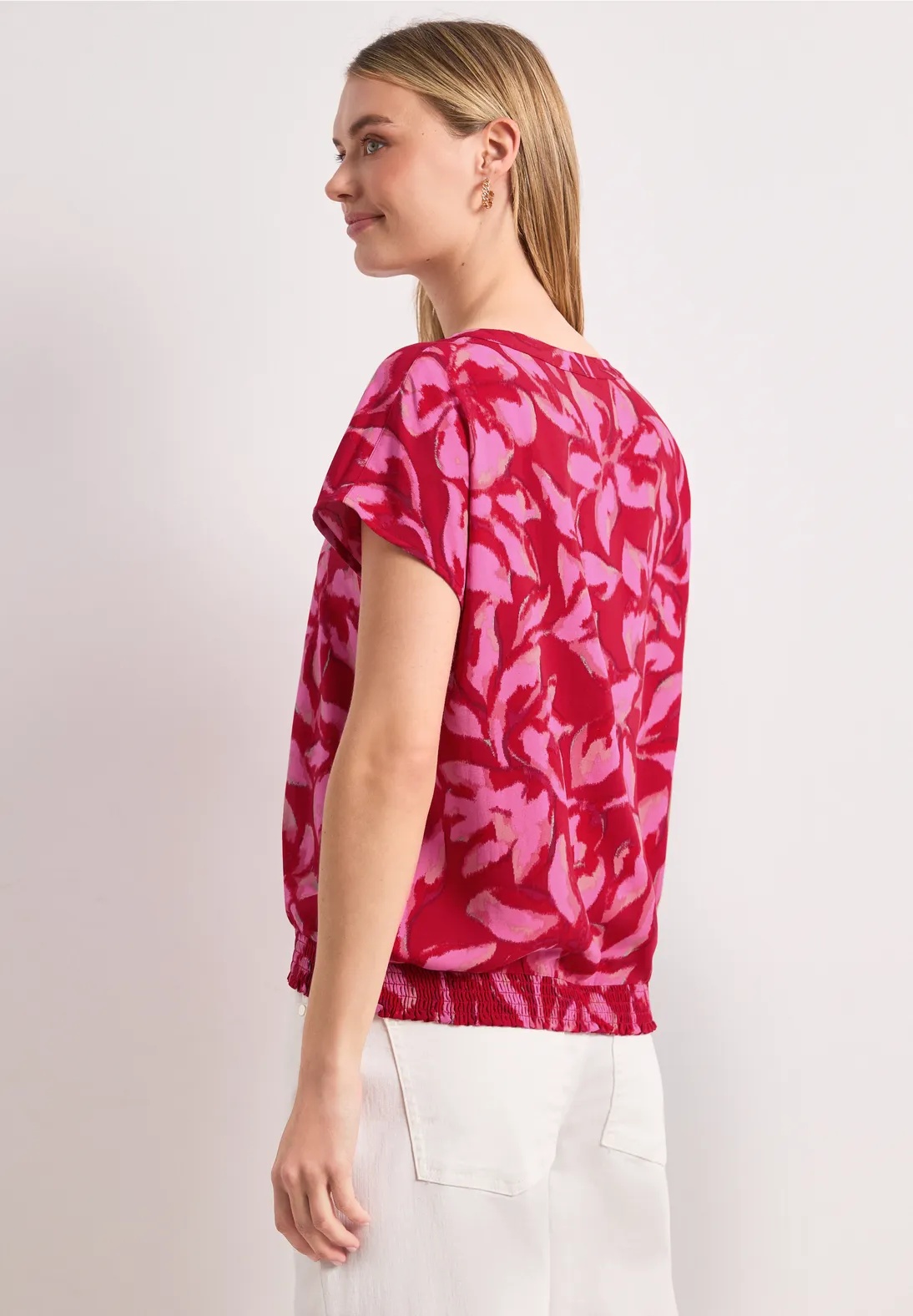 LTD QR Splitneck Blouse With Smock - Street One - 3