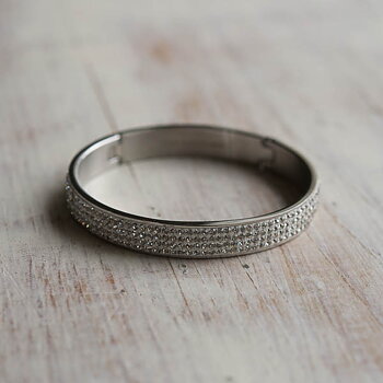 by Våga - Bling Armband Steel Clear