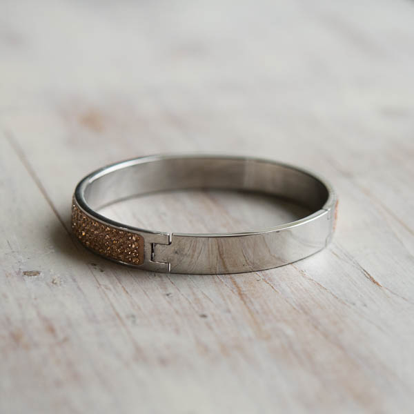 by Våga - Bling Armband Steel Rosegold - 4