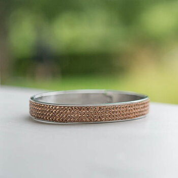 by Våga - Bling Armband Steel Rosegold