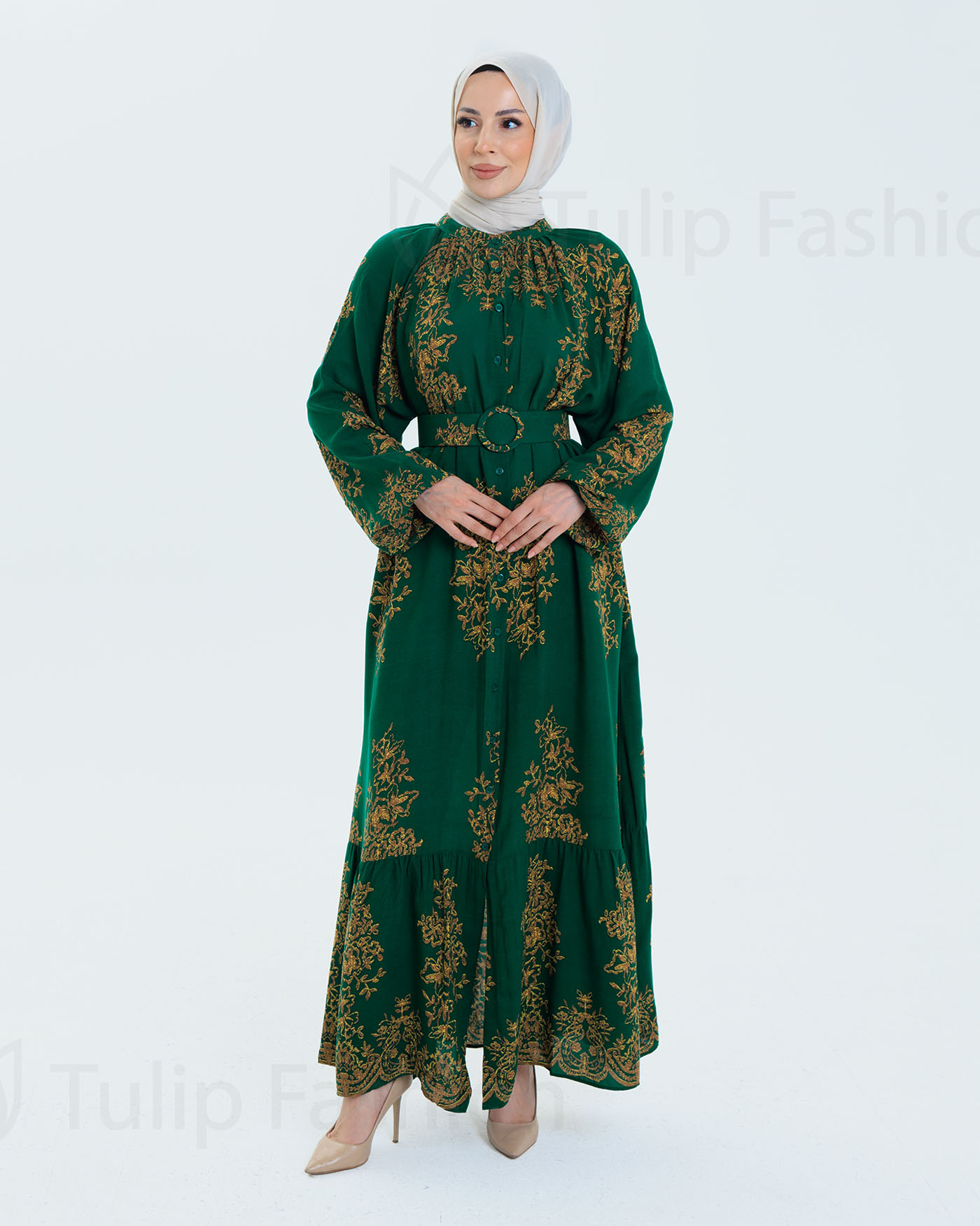 Maxi dress - Green - 8