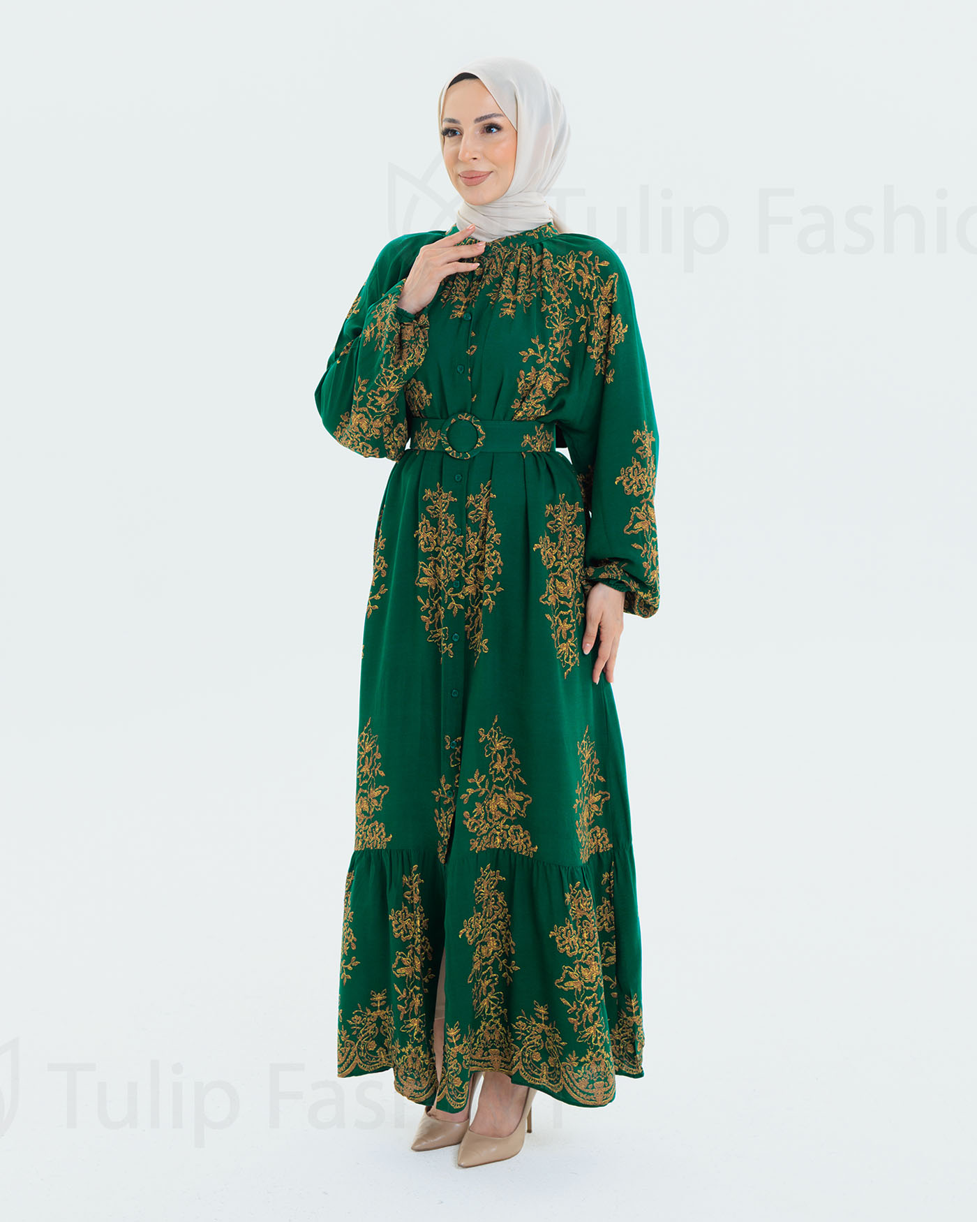 Maxi dress - Green - 10