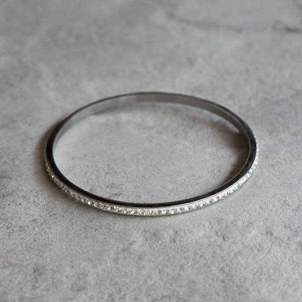 by Våga - Bling Mini Armband Steel Clear - 2