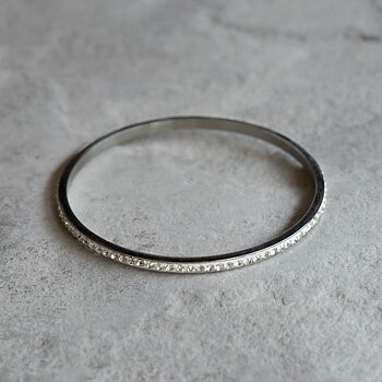 by Våga - Bling Mini Armband Steel Clear