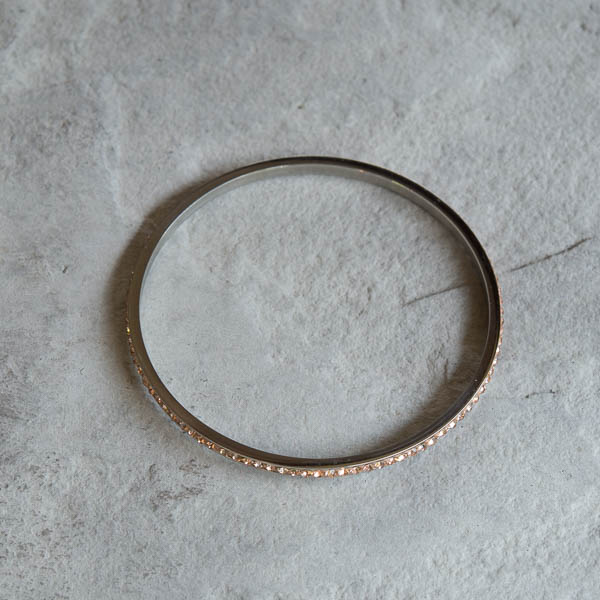 by Våga - Bling Mini Armband Steel Rose - 4