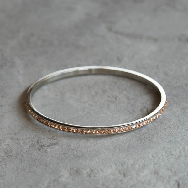 by Våga - Bling Mini Armband Steel Rose - 2