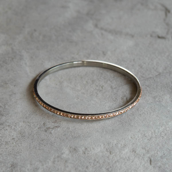 by Våga - Bling Mini Armband Steel Rose - 3