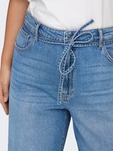 CARGIANNA blå raka jeans mid waist - 5