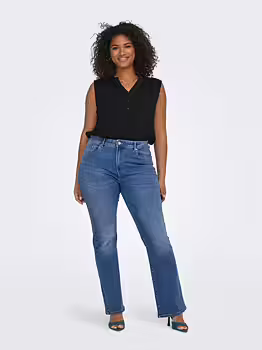 CARSALLY blå flared jeans