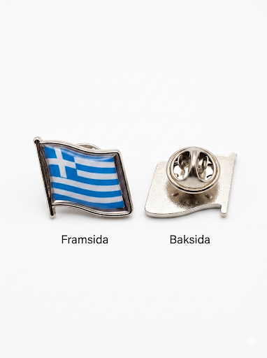Grekland grekisk metall land flagga pin emblem