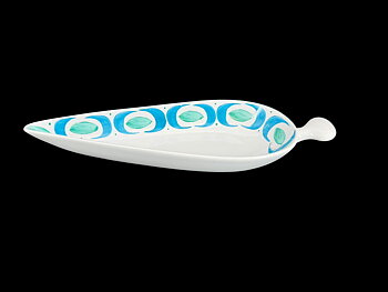 Gustavsberg, Stig Lindberg, "Blue Bow" Lace dish