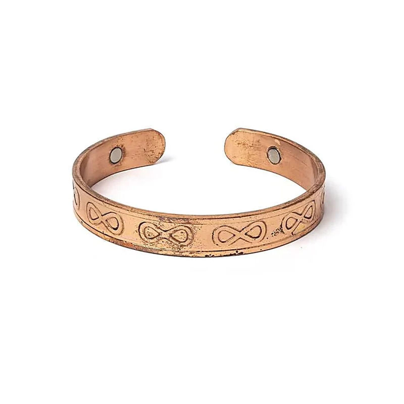 Magnetiskt koppararmband oändlighet