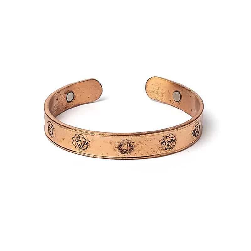 Magnetiskt koppararmband chakra