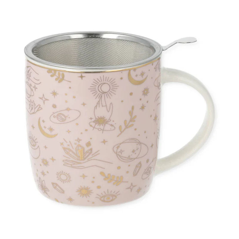 2 st. Temugg med sikt Mystiska symboler i guld -- 400 ml - 2