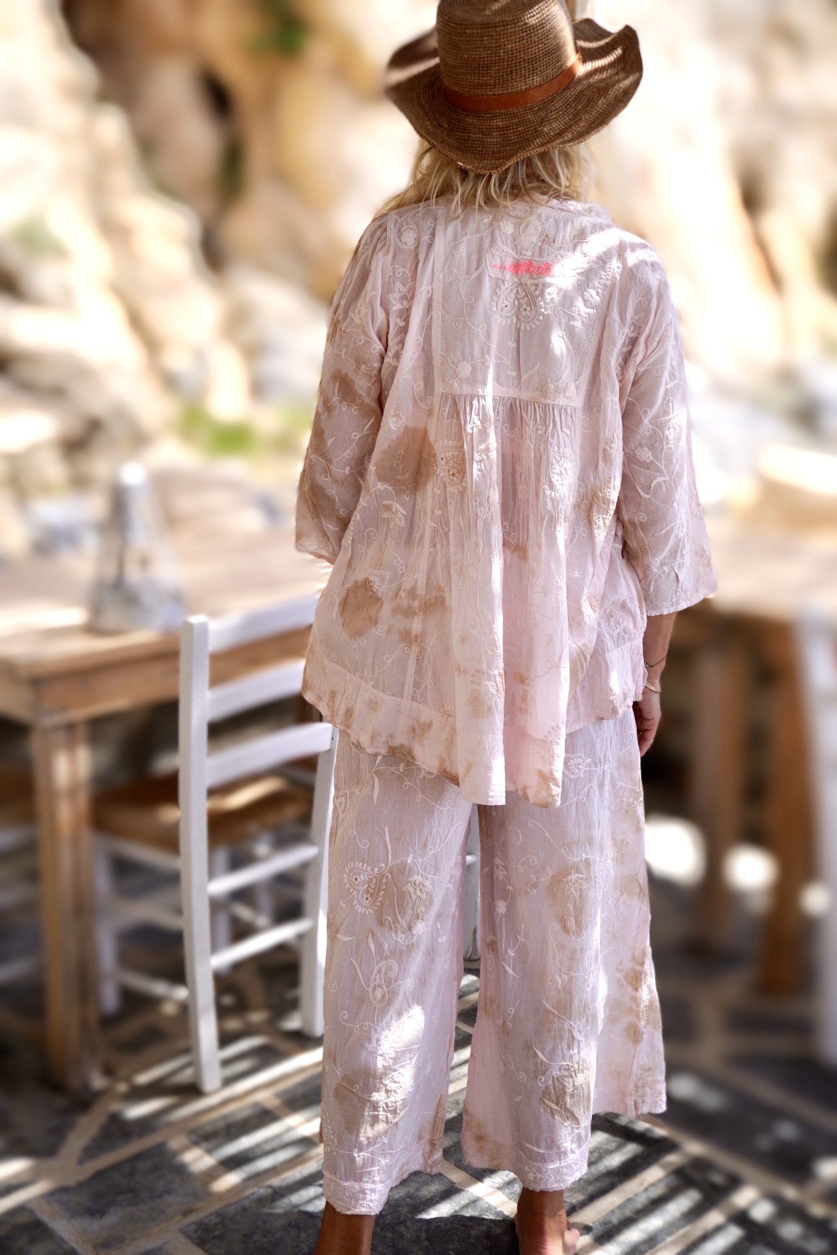 ANITA COTTON BATIK  TOP PINK LATTE  - 6