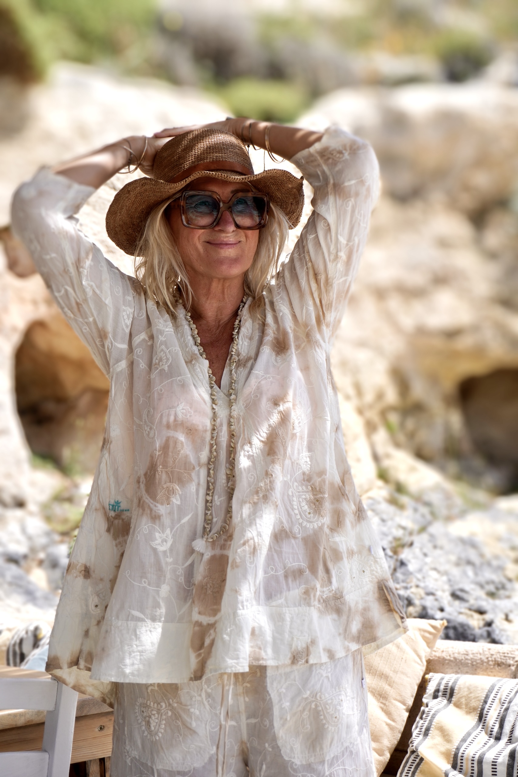 ANITA COTTON BATIK  TOP MALIBU LATTE 