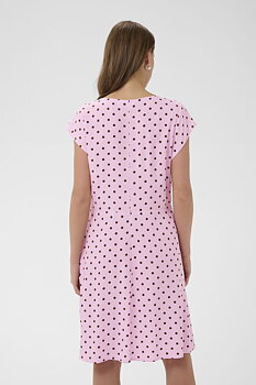 Saint Tropez Gisla Dress Pink Brown Dots