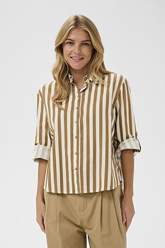 Saint Tropez Zalinda  Shirt Tigers Eye Ice Stripe