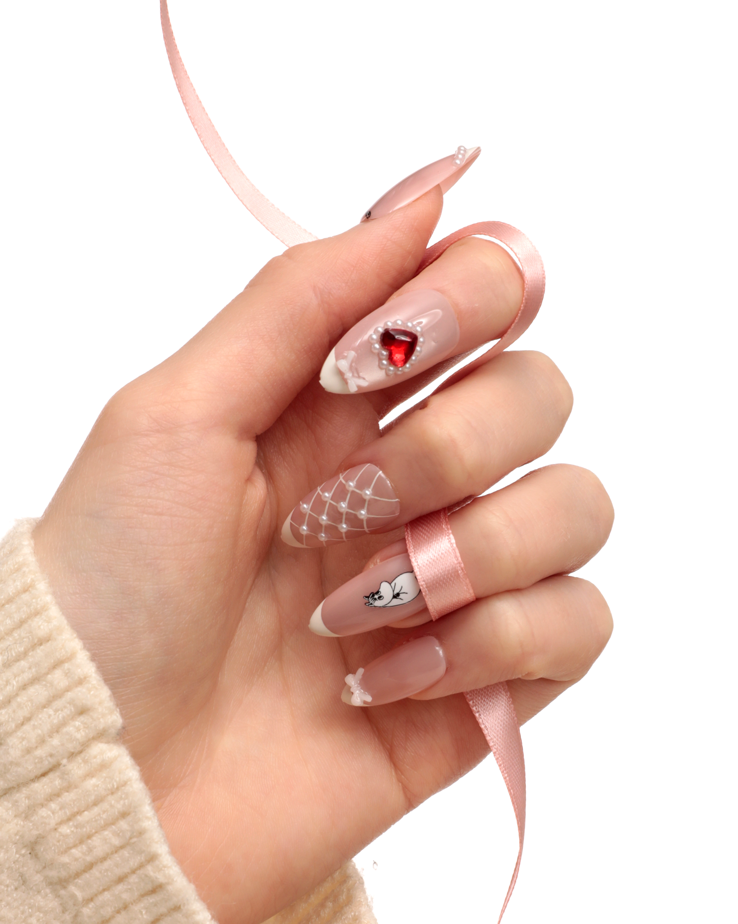 Moomin Press-on Nails - Pink Romance