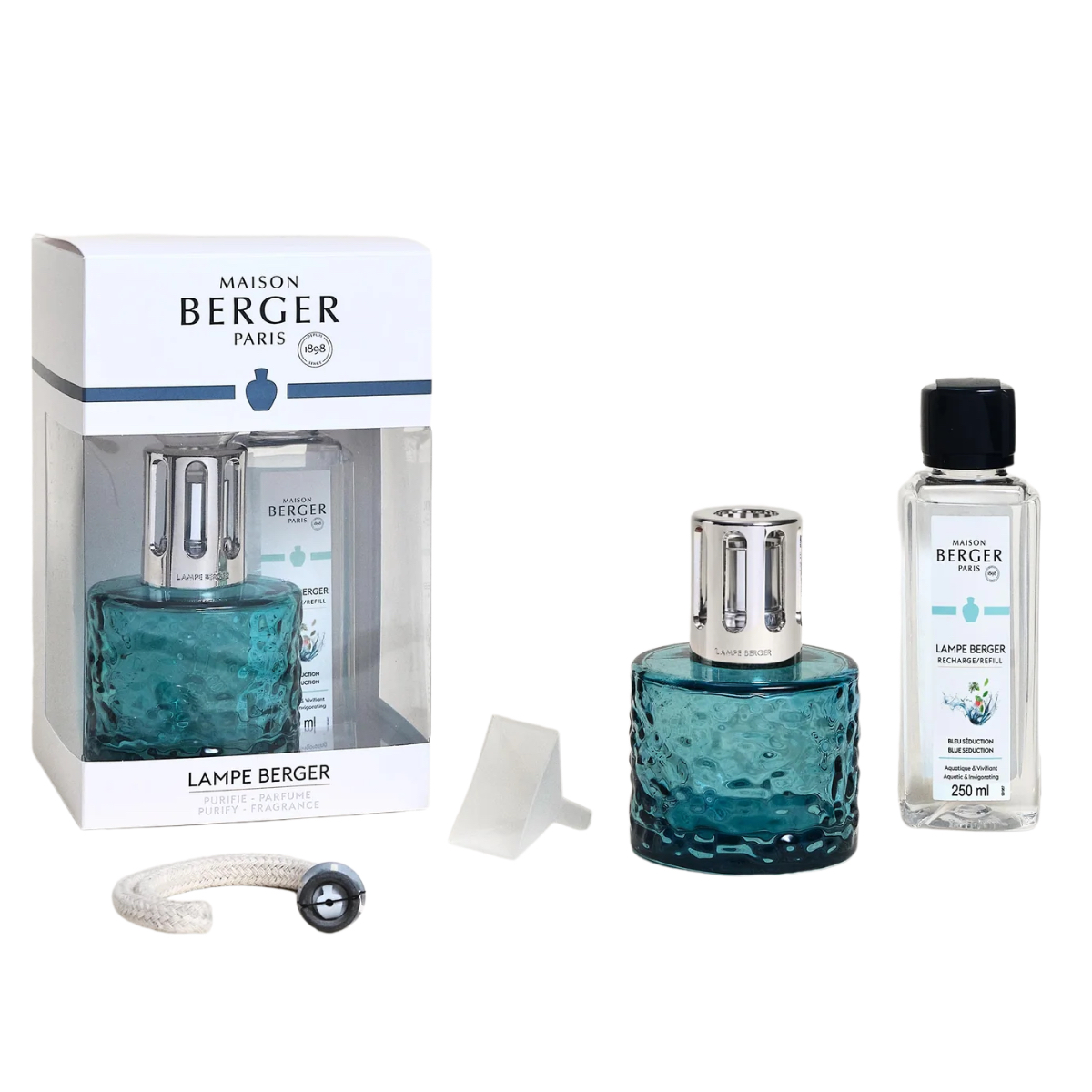 Maison Berger Presentset - Mirage Blue  - Doftlampa + 1 st Doft (Blue Seduction)