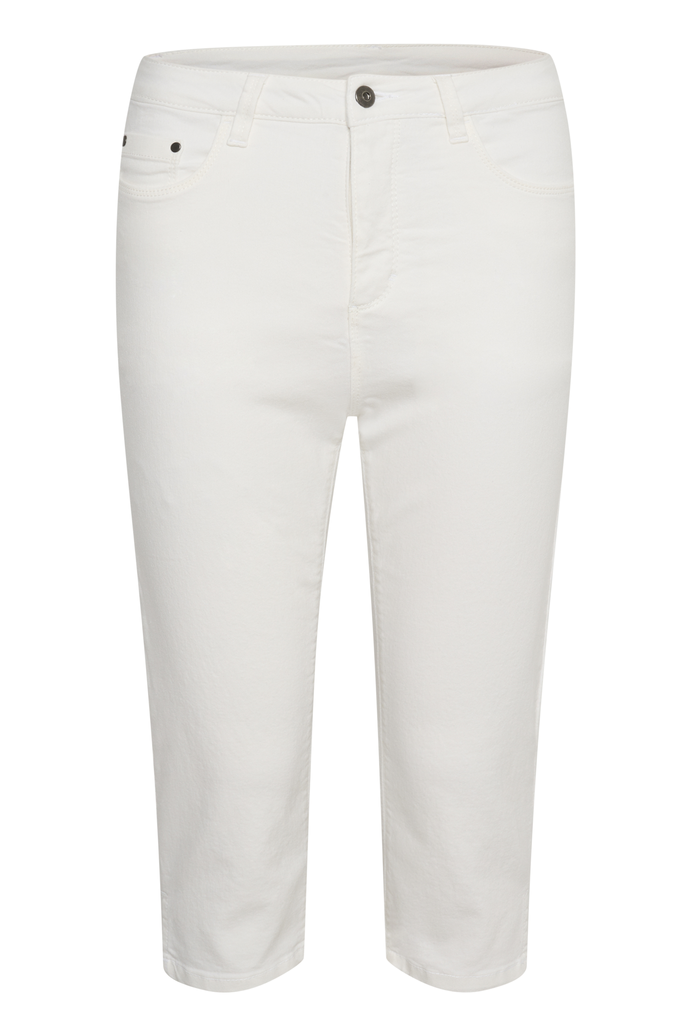 KAzelina Capri jeans Chalk vit capribyxa - 4