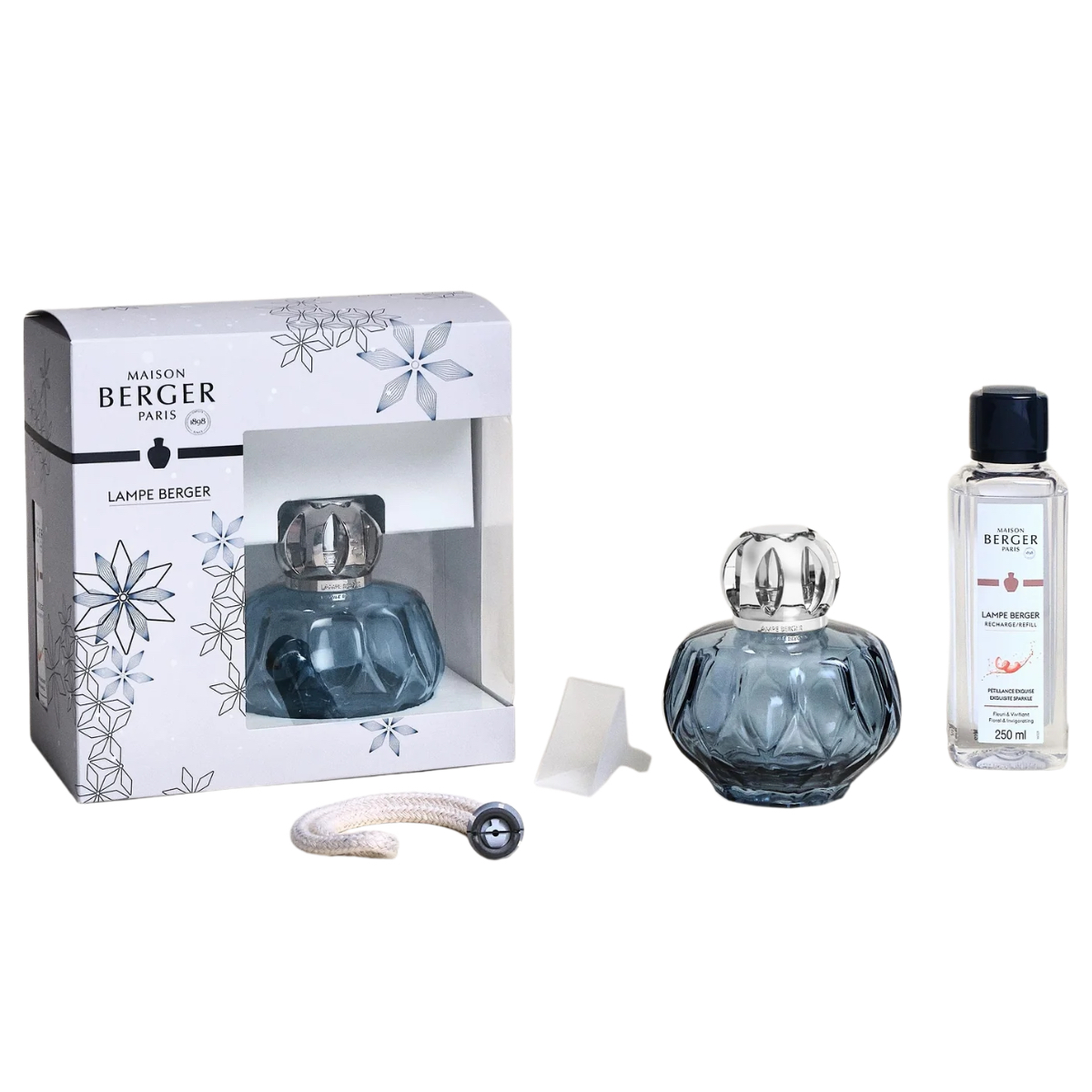 Maison Berger Presentset - Rosalie Blue - Doftlampa + 1 st Doft (Exquisite Sparkle)
