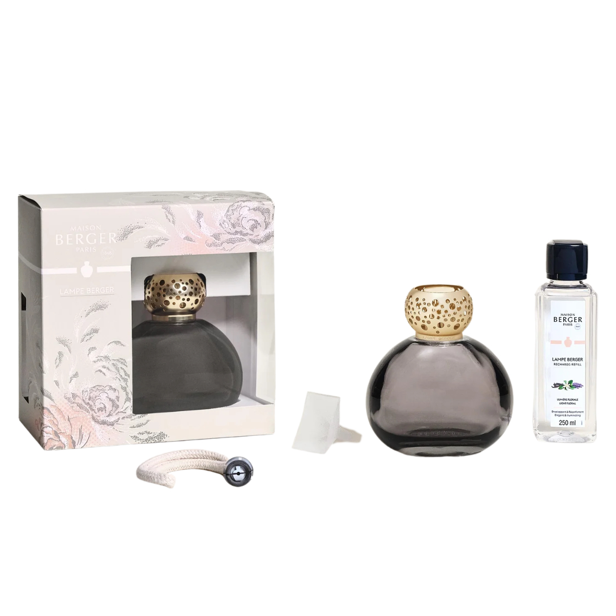 Maison Berger Presentset - Ophelia Black - Doftlampa + 1 st Doft (Light Floral)