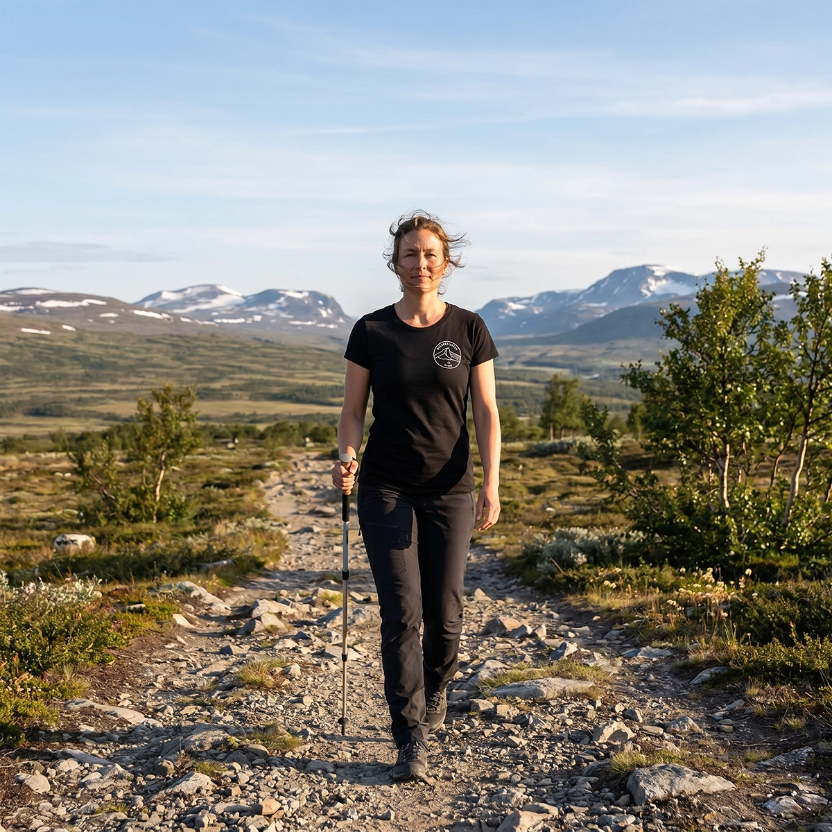 T-shirt Helagsfjället Dam svart