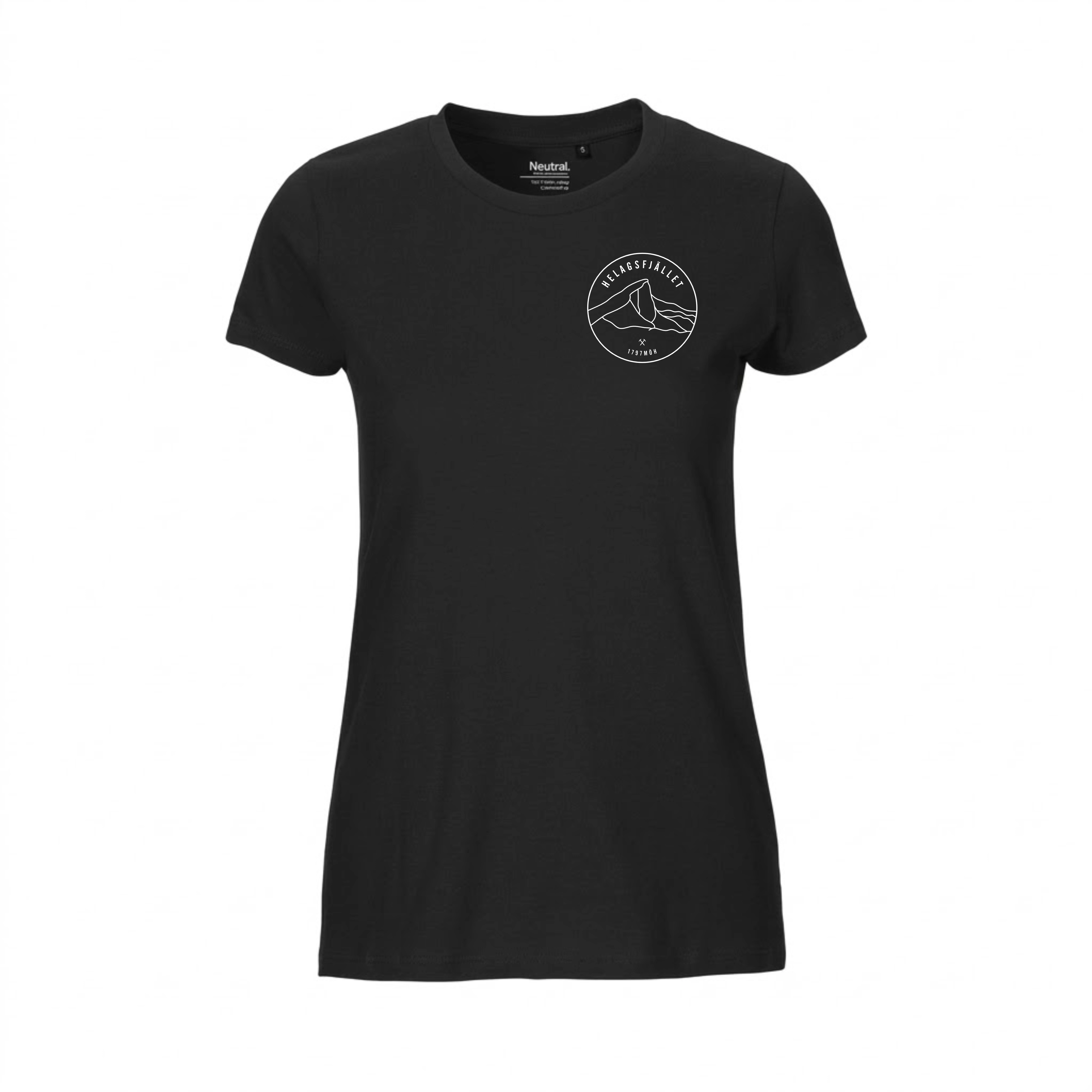 T-shirt Helagsfjället Dam svart front