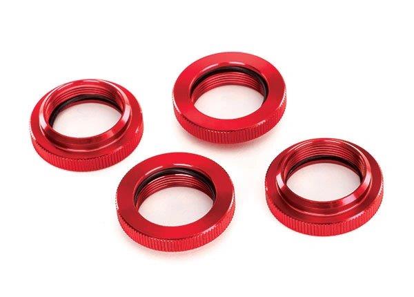 Traxxas Fjäderspännare Alu Röd (för GTX #7761,7861) (4)