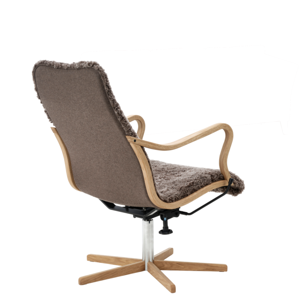 Chic Low Armchair (Wood/Sheepskin) - Package price - Bröderna Anderssons - 3