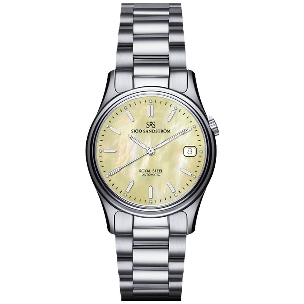 008324 Sjöö Sandström Royal Steel Classic 36 gul pärlemor