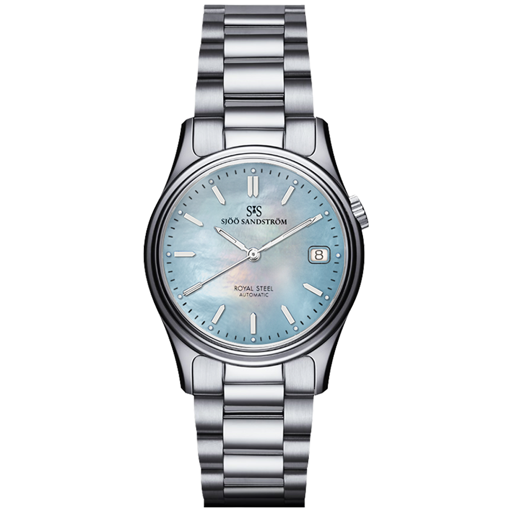 008287 Sjöö Sandström Royal Steel Classic 36 blå pärlemor